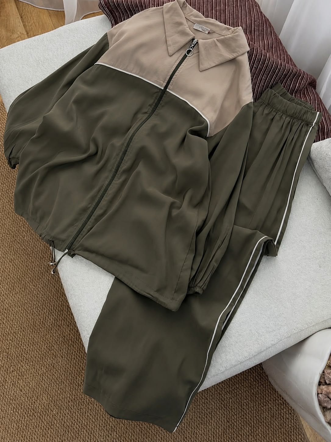 Ensemble Survêtement Modeste Bicolore - Veste & Pantalon Fluid